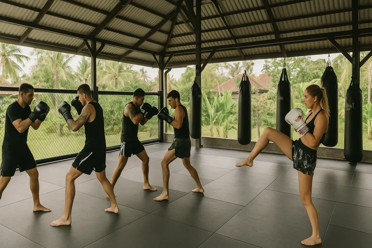 A martial arts club in Bali
