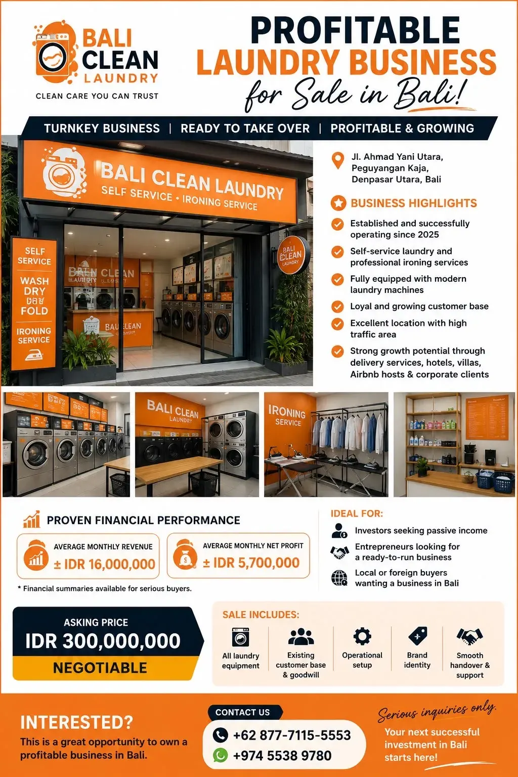 Laundry for sale